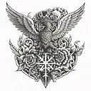 Poland Fighting tattoo design idea