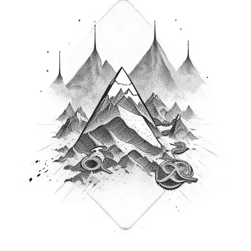 create a design that features the word "Endure" in a bold, stylized font. visual interest and symbolism to the design tattoo design idea