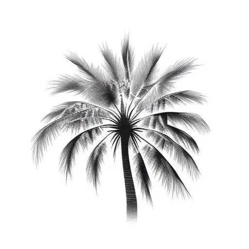 Palm Tree tattoo design idea