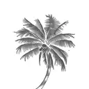 Palm Tree tattoo design idea