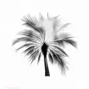 Palm Tree tattoo design idea