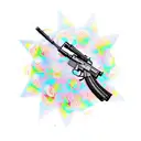 ak47 baloons tattoo design idea