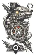 videogame cod zombies, linkin park, black hole gargantua, diamond k card  tattoo design idea