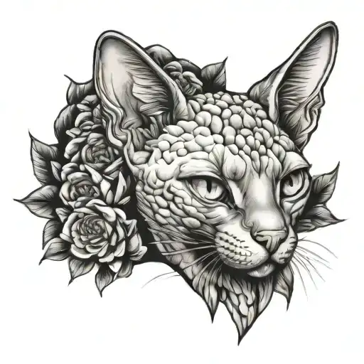 devon rex tattoo design idea