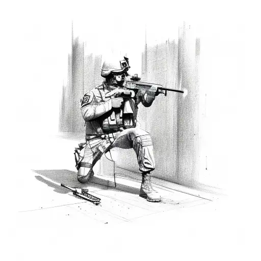 us army combat engineer  tattoo design idea