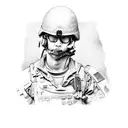 us army combat engineer  tattoo design idea