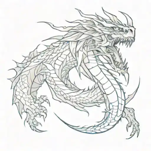 dragon Torn Ripped Skin Tattoos tattoo design idea