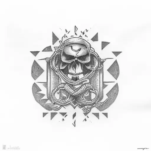 foo fighters on planet pizza tattoo design idea