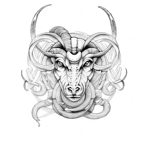 Aries and Gemini together  tattoo design idea