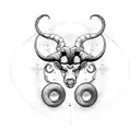 Aries and Gemini together  tattoo design idea