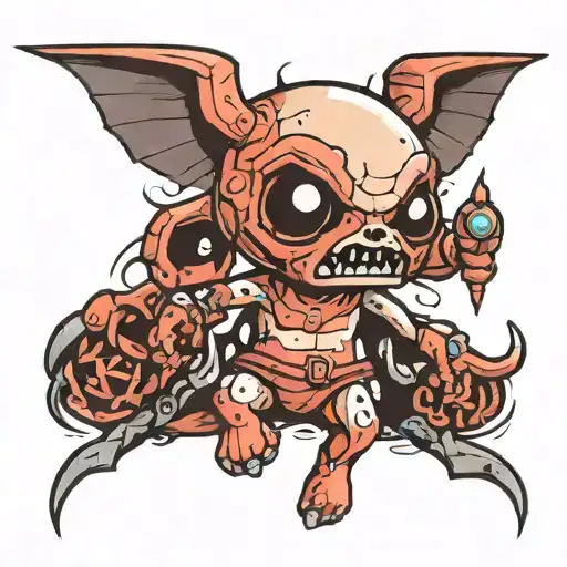 azazel the binding of isaac  tattoo design idea