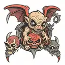 azazel the binding of isaac  tattoo design idea