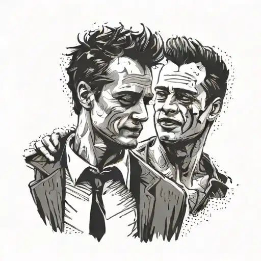fight club tattoo design idea