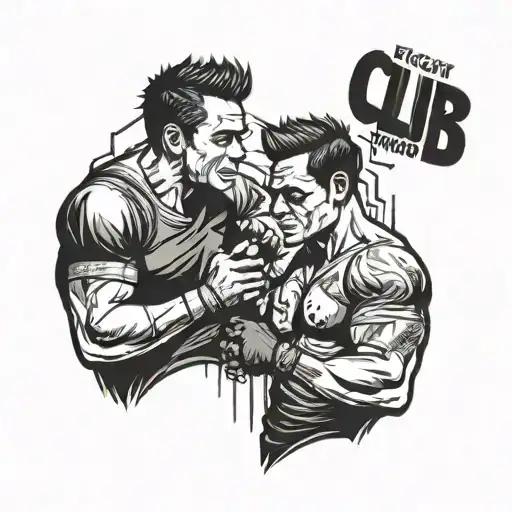 fight club tattoo design idea
