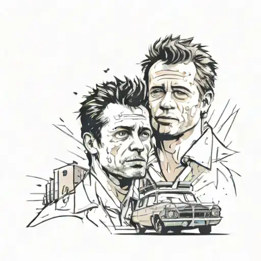 fight club tattoo design idea
