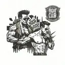 fight club tattoo design idea