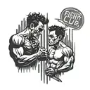 fight club tattoo design idea