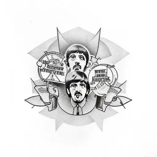 beatles lyrics tattoo design idea