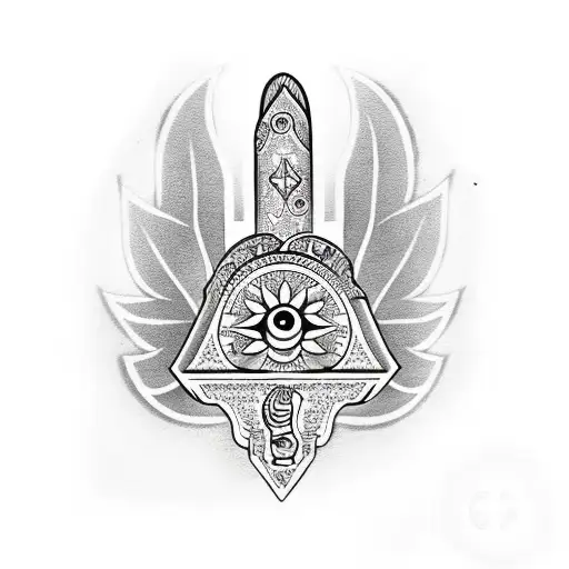 Hamsa Symbol tattoo design idea