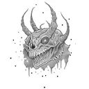 monster tattoo design idea