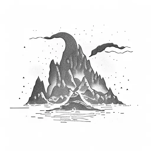 Symbolic representation of the Allegory of the Cave tattoo design idea