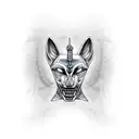 anubis  tattoo design idea