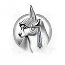 anubis  tattoo design idea