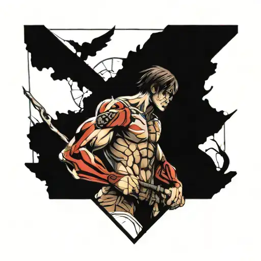 attack on titan atlas carrying tattoo design idea