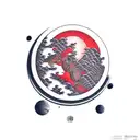 lunar eclipse tattoo design idea