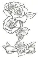 mechanic dad memorial with rose  tattoo design idea