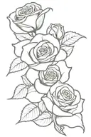 mechanic dad memorial with rose  tattoo design idea