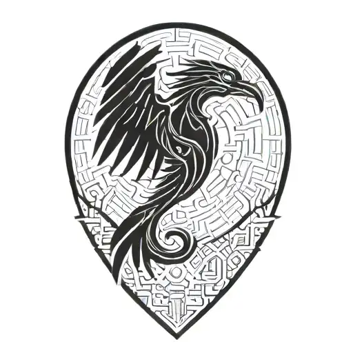 quetzal cyber tattoo design idea