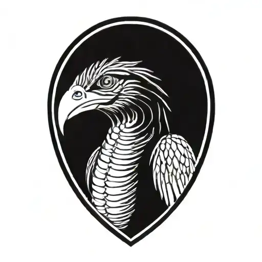 quetzal cyber tattoo design idea