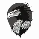 quetzal cyber tattoo design idea