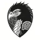 quetzal cyber tattoo design idea