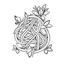 chest under pec tattoo with vines tattoo design idea