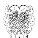 chest under pec tattoo with vines tattoo design idea