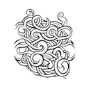 chest under pec tattoo with vines tattoo design idea