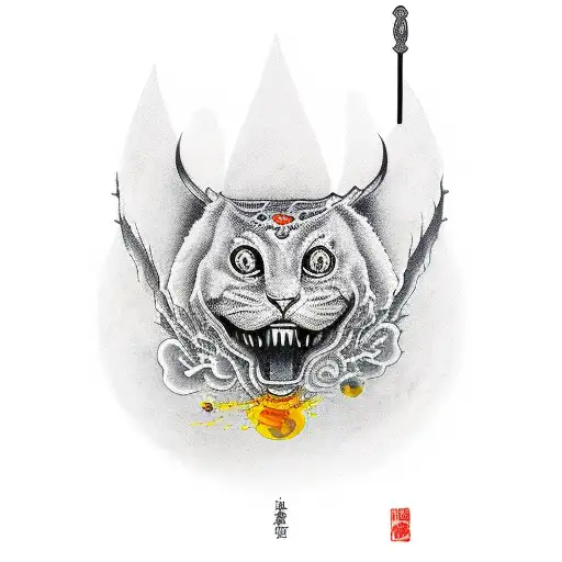 a spoon with a drop of oil about to fall out tattoo design idea