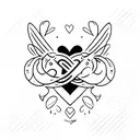 Love Always Μαμά  tattoo design idea