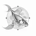 carp koi tattoo design idea