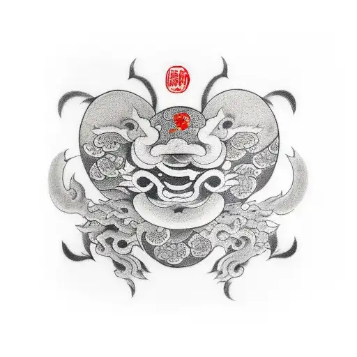 Japanese kanji symbol for passion tattoo design idea