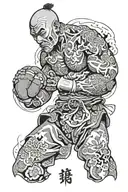  double amputee boxer tattoo design idea