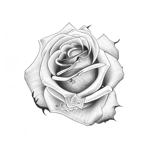Roses and a 1996 year tattoo design idea