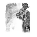 a group of demons tattoo design idea