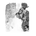 a group of demons tattoo design idea