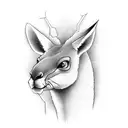 angry kangaroo with tattoos tattoo design idea