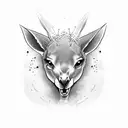 angry kangaroo with tattoos tattoo design idea