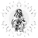 Ashoka Tano and Lightsabers include Darth Vader tattoo design idea