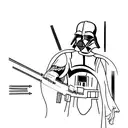 Ashoka Tano and Lightsabers include Darth Vader tattoo design idea